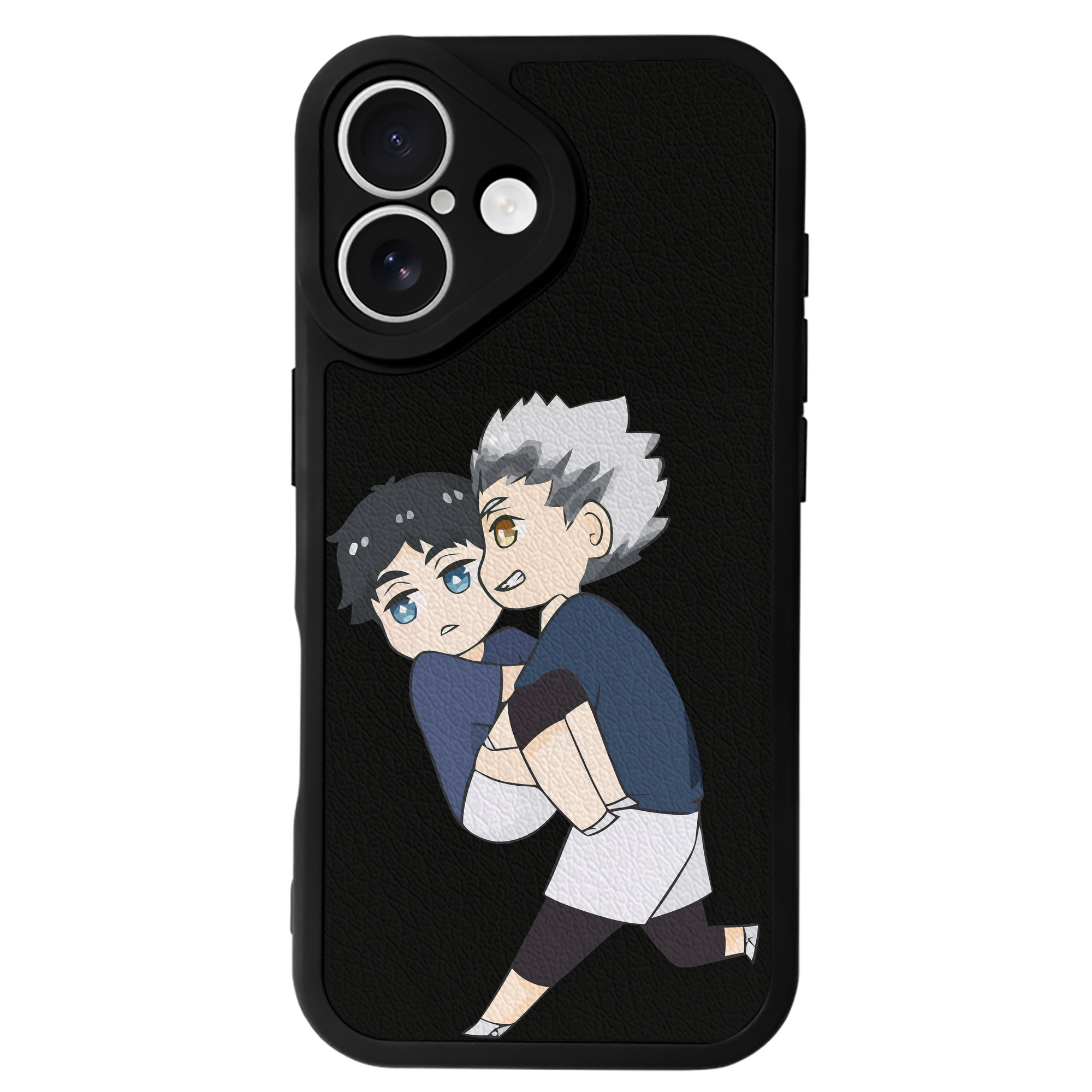 （画像用） ハイキュー!! Haikyu!! 【iPhone 16シリーズ対応】シリコンスマホケース（レザー調） 材質：シリコン